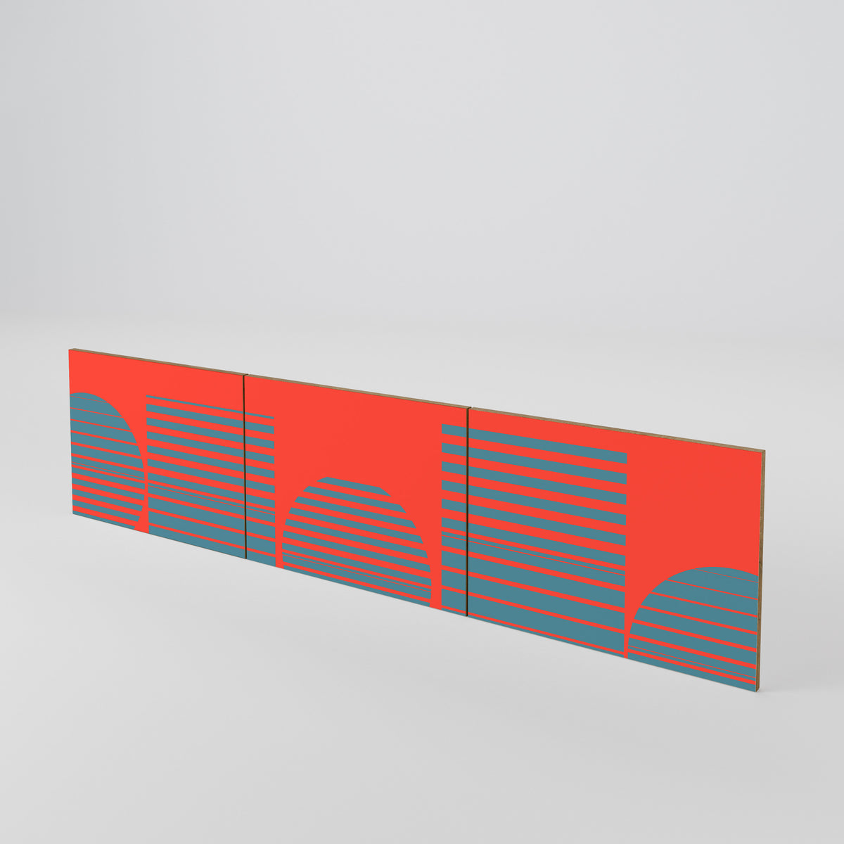 RISING GEOMETRY STARS 3-teiliges TV-Lowboard Tür-Set