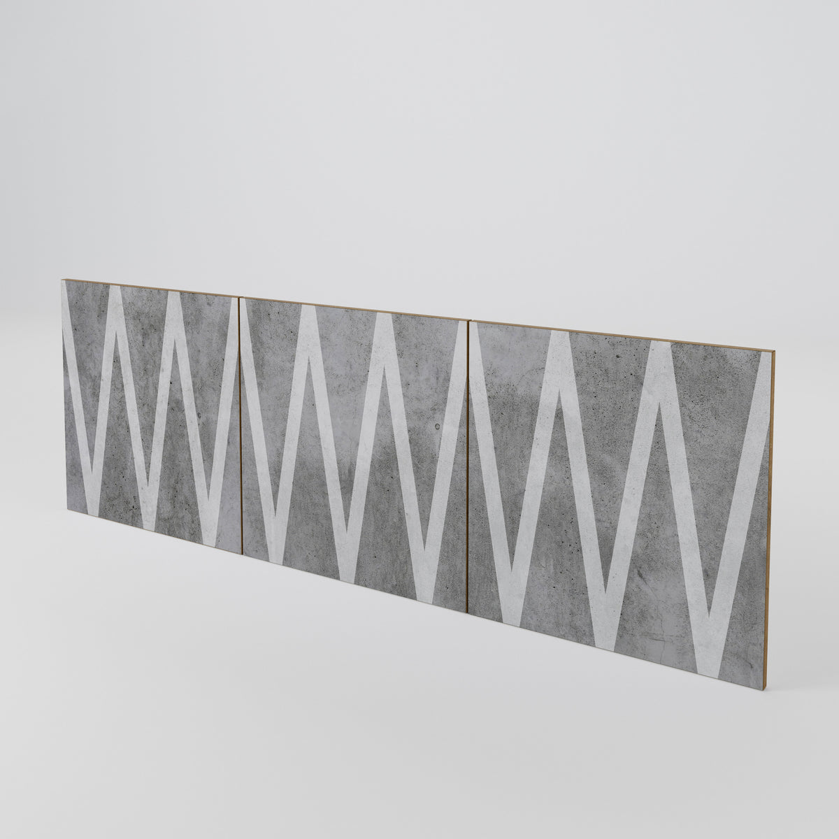 SOLID ZIG ZAG 3-Piece Sideboard Door Set