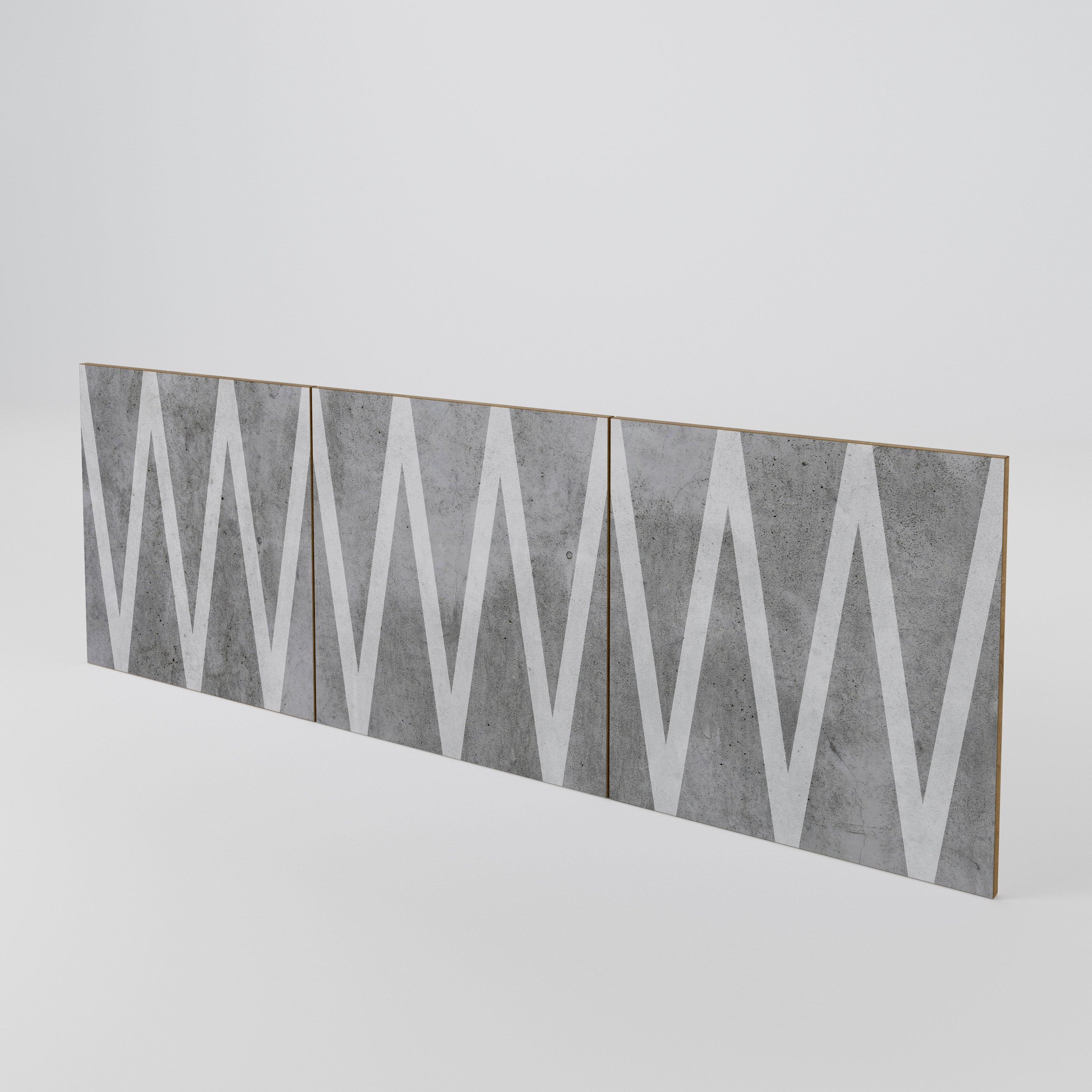 SOLID ZIG ZAG 3-Piece Sideboard Door Set