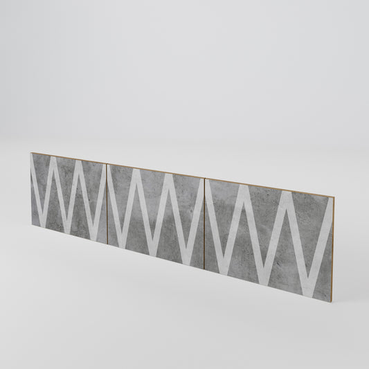 SOLID ZIG ZAG 3-teiliges TV-Lowboard Tür-Set