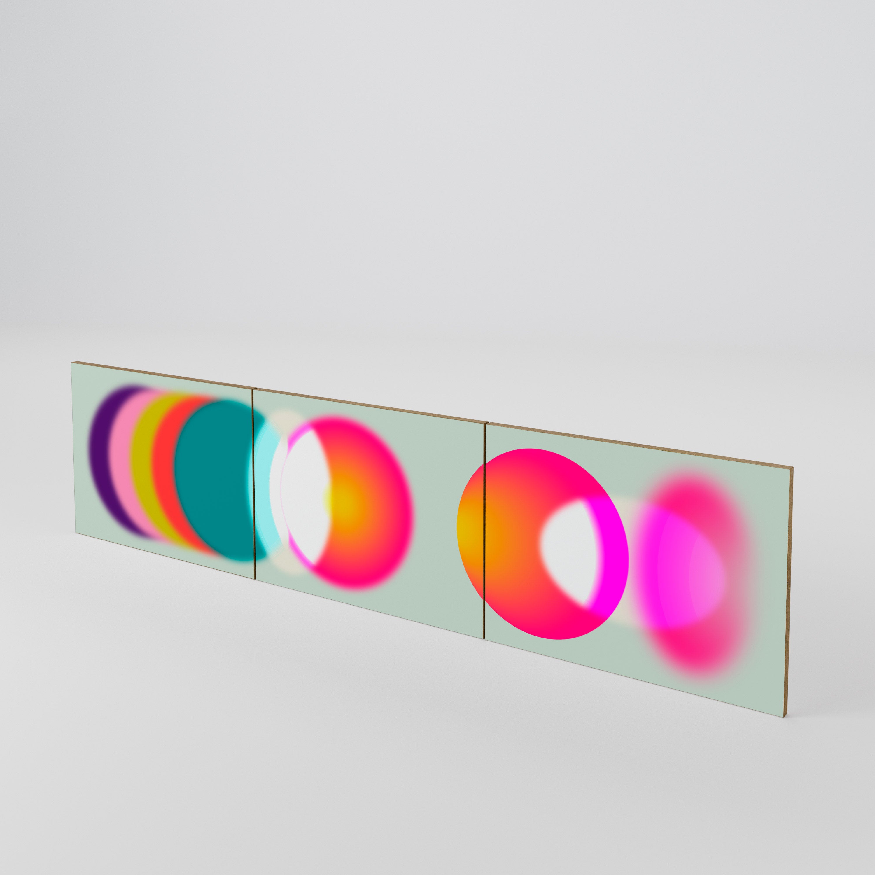 SYMPHONY OF COLORS 3-teiliges TV-Lowboard Tür-Set