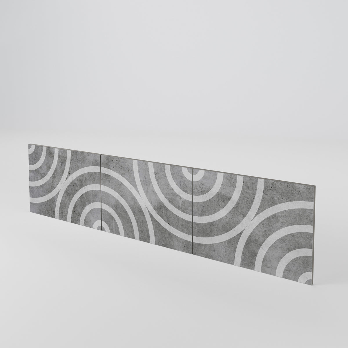 CIRCLE CONCRETE 3-Piece TV Cabinet Door Set