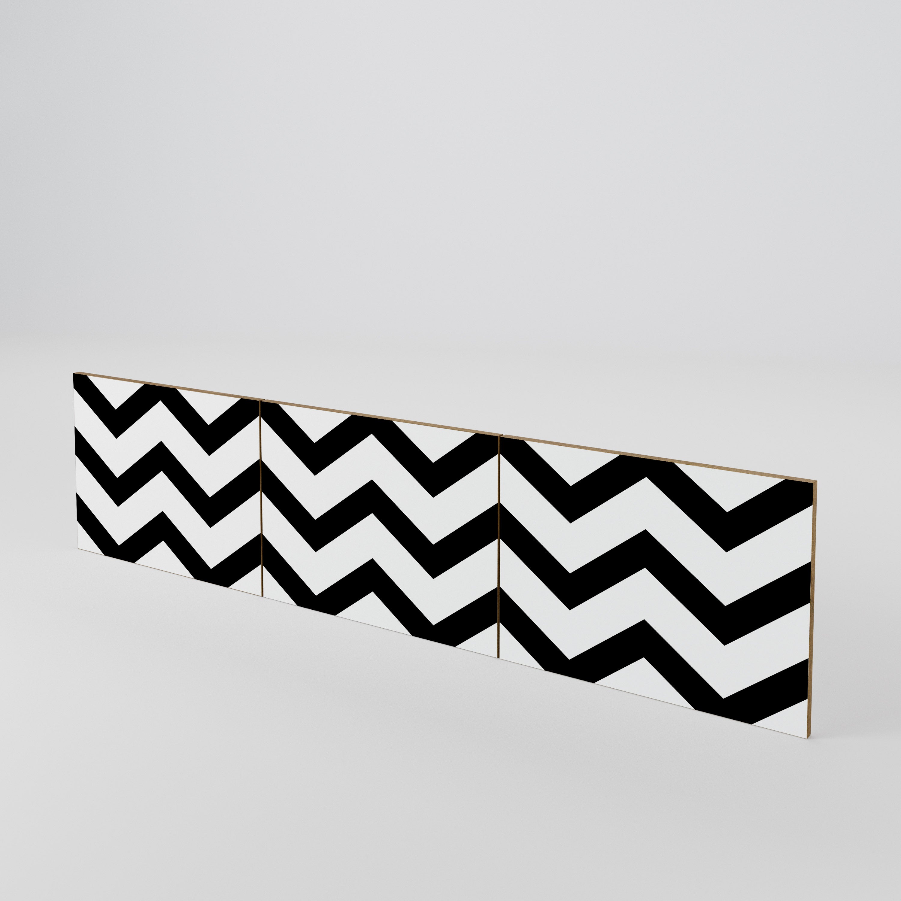 CLASSIC ZIG ZAG 3-teiliges TV-Lowboard Tür-Set