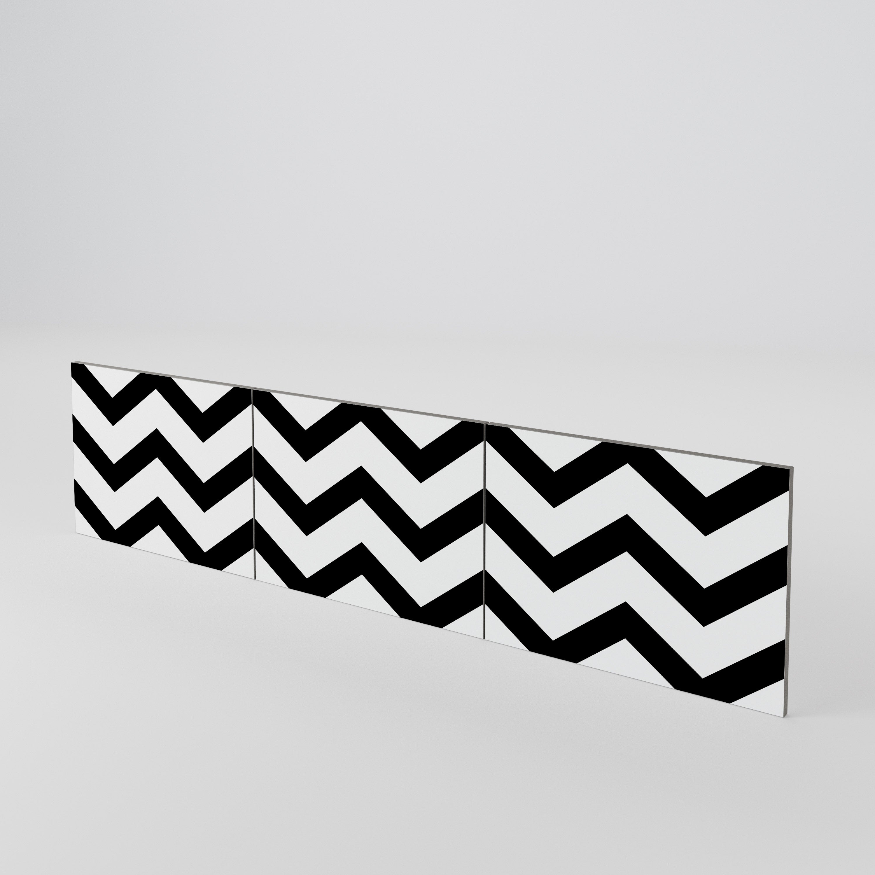 CLASSIC ZIG ZAG 3-teiliges TV-Lowboard Tür-Set