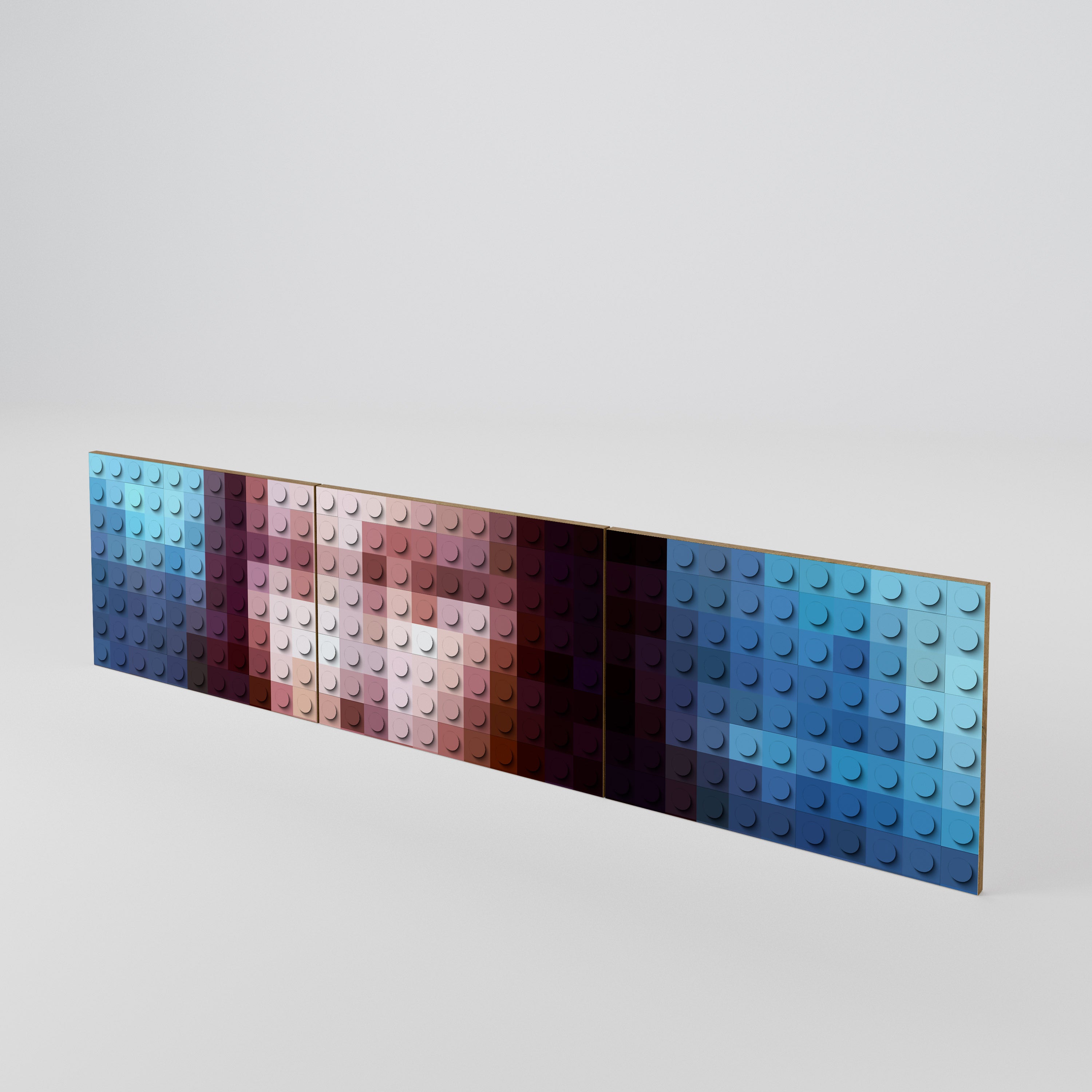 CONSTRUCTIVE ART 3-teiliges TV-Lowboard Tür-Set