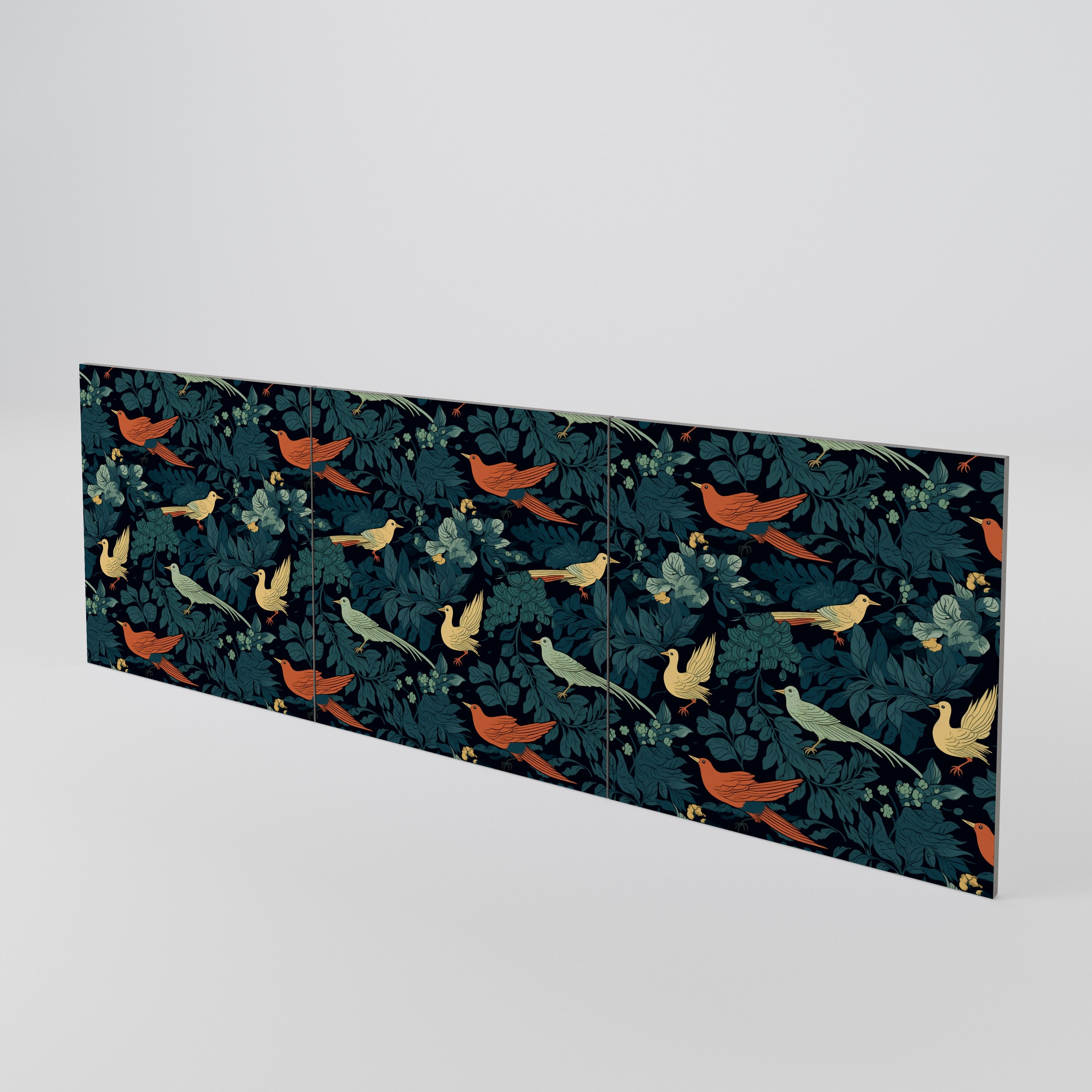 FOWL ORNAMENT 3-Piece Sideboard Door Set