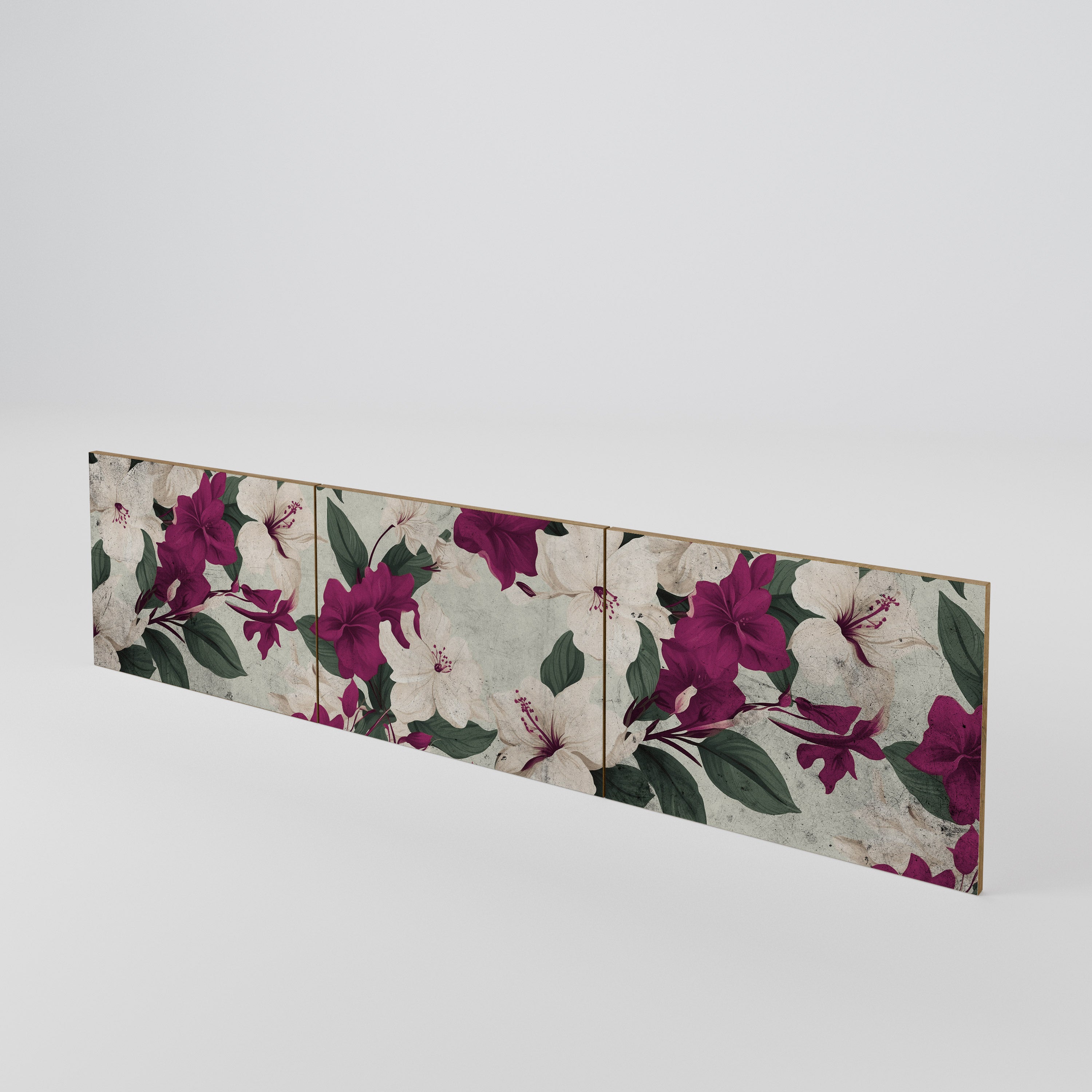 FLOWERET DREAM 3-teiliges TV-Lowboard Tür-Set