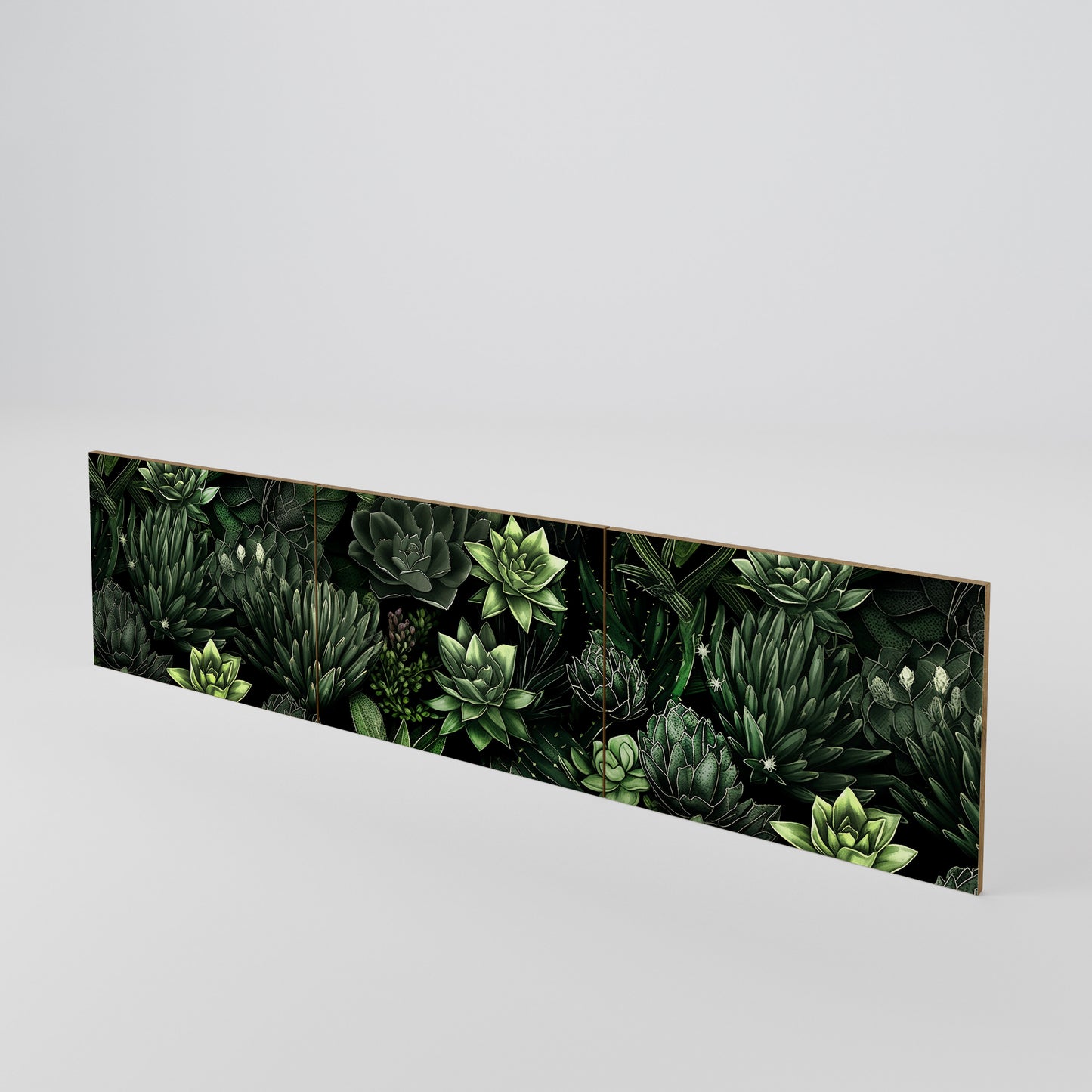 SUCCULENT JUNGLE 3-teiliges TV-Lowboard Tür-Set