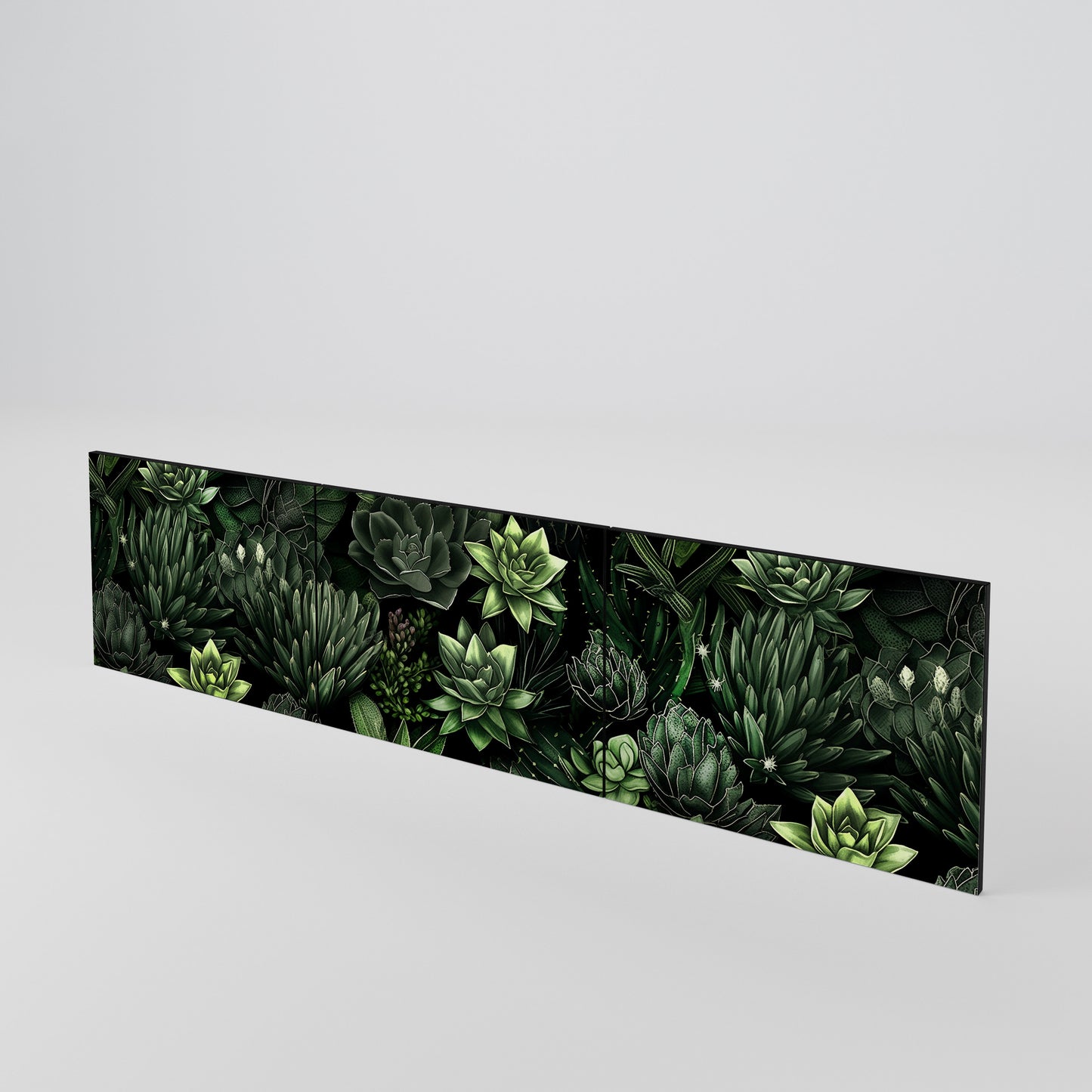 SUCCULENT JUNGLE 3-teiliges TV-Lowboard Tür-Set