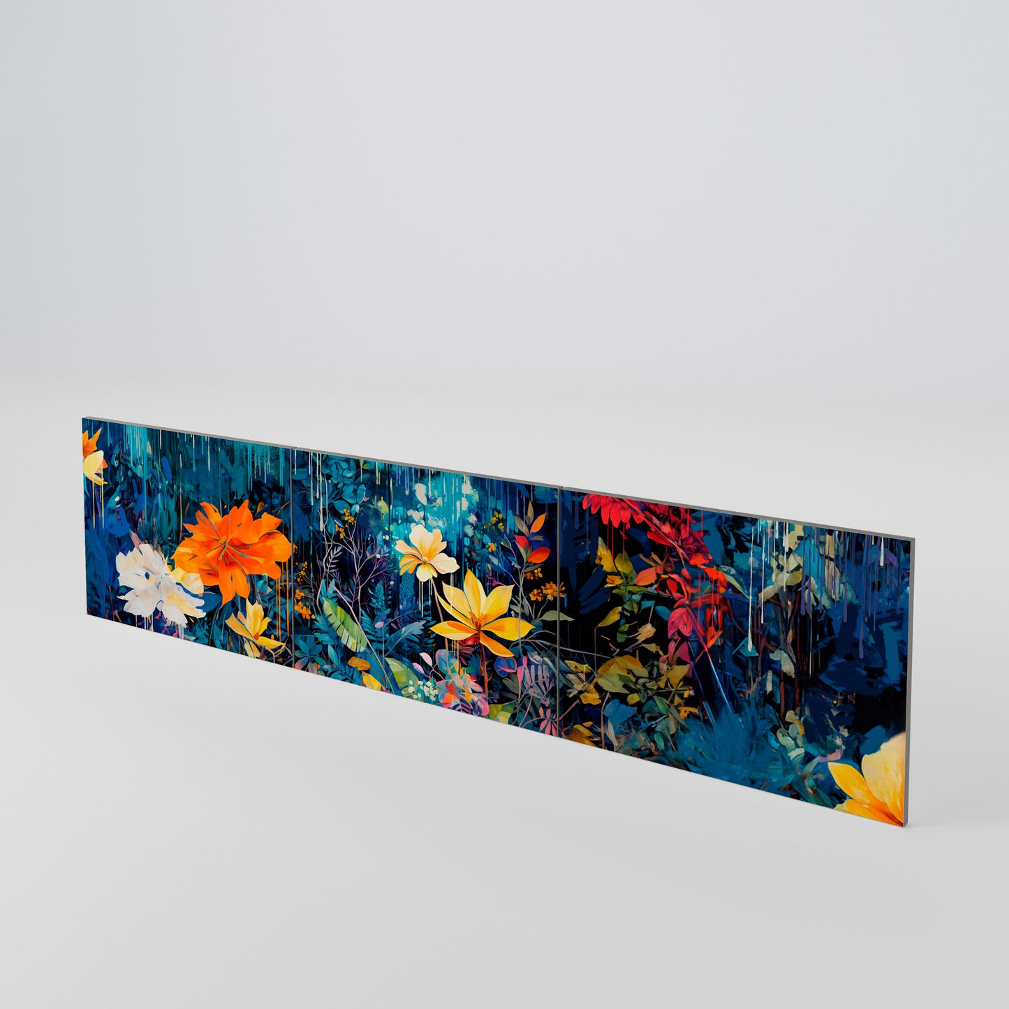 MIDNIGHT BLOSSOM 3-teiliges TV-Lowboard Tür-Set
