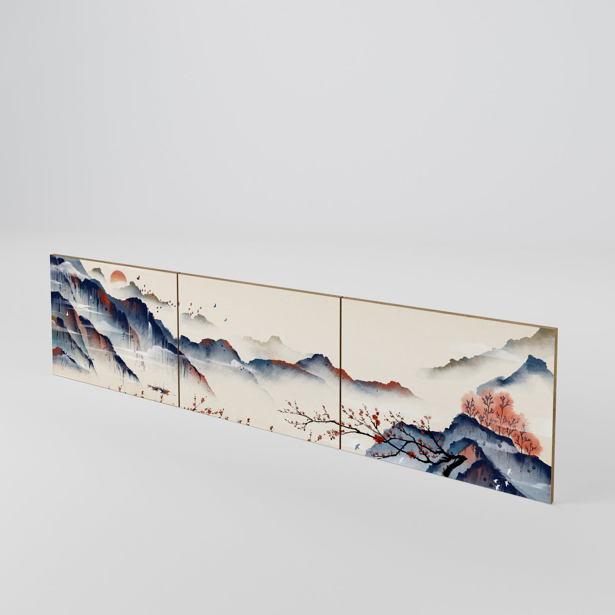 JAPANESE LANDSCAPE 3-teiliges TV-Lowboard Tür-Set