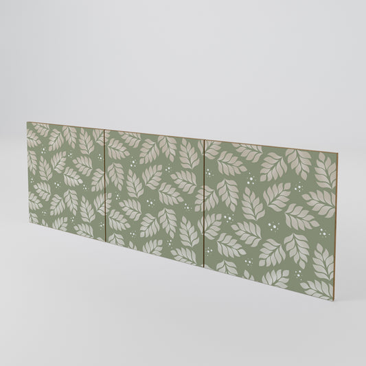 LEAVES ON GREEN 3-Piece Sideboard Door Set