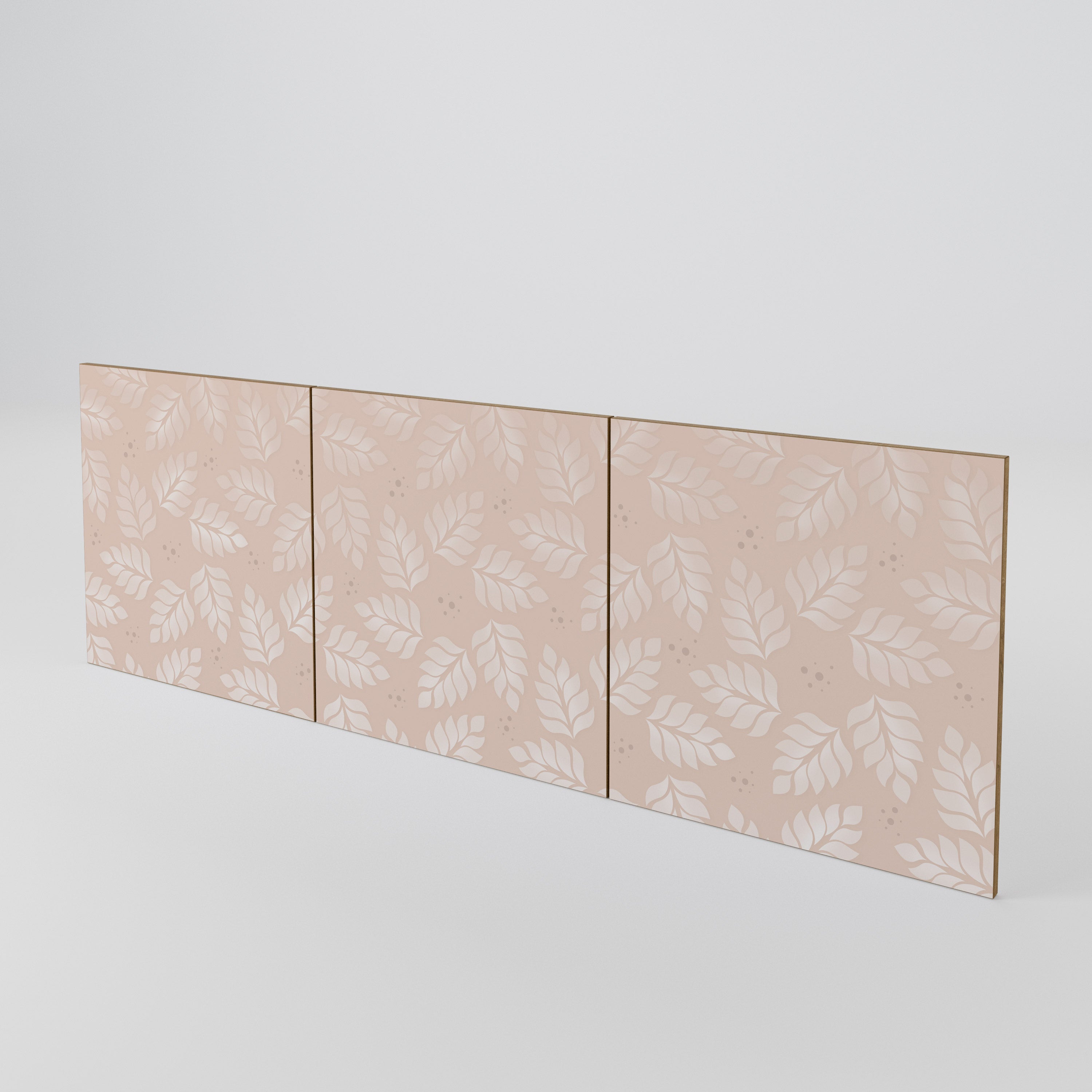 LEAVES ON BEIGE 3-Piece Sideboard Door Set