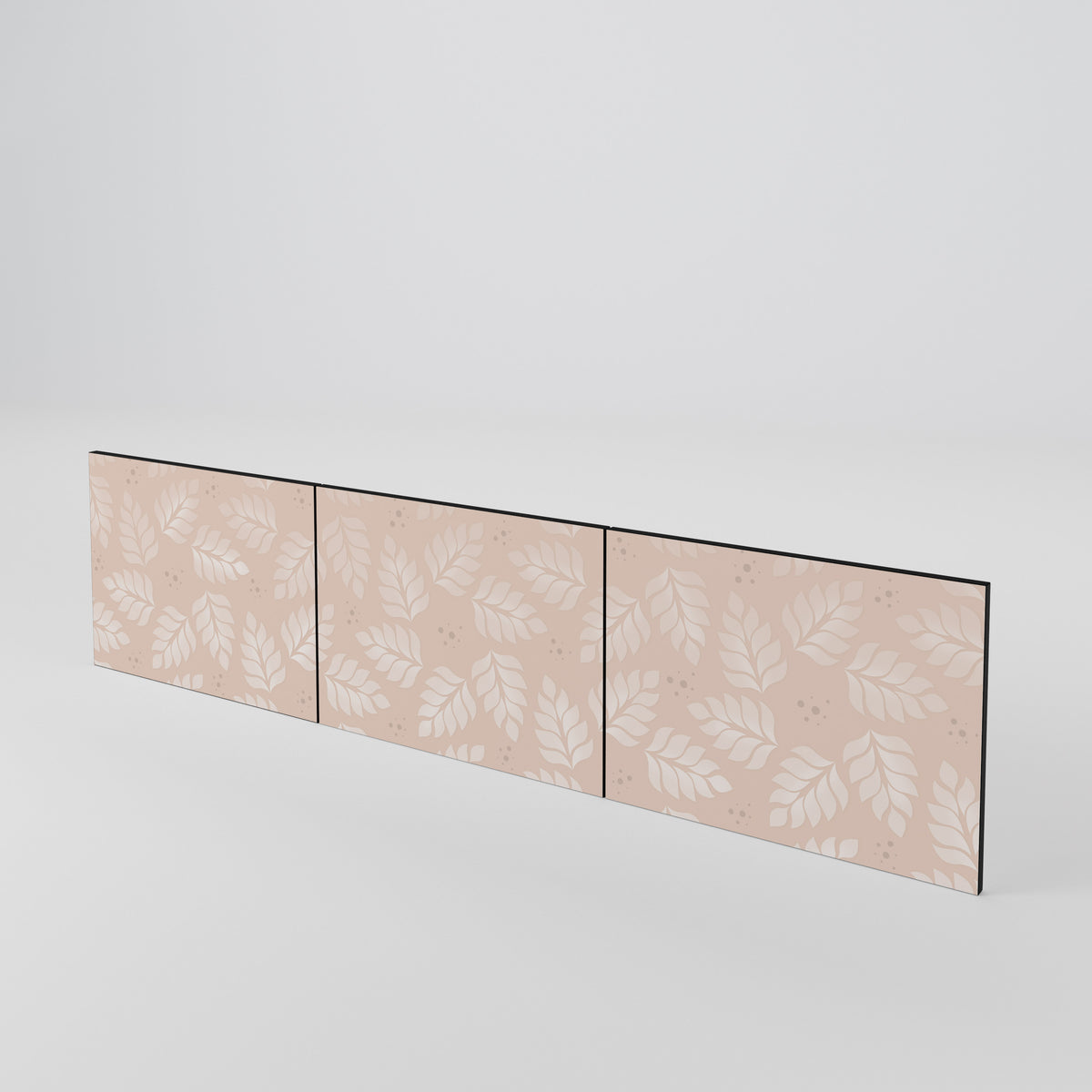 LEAVES ON BEIGE 3-teiliges TV-Lowboard Tür-Set