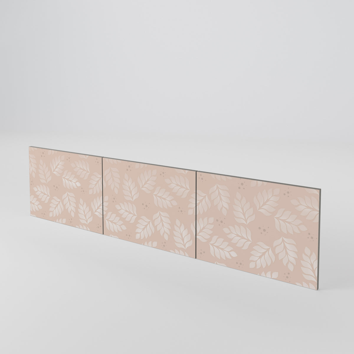 LEAVES ON BEIGE 3-teiliges TV-Lowboard Tür-Set