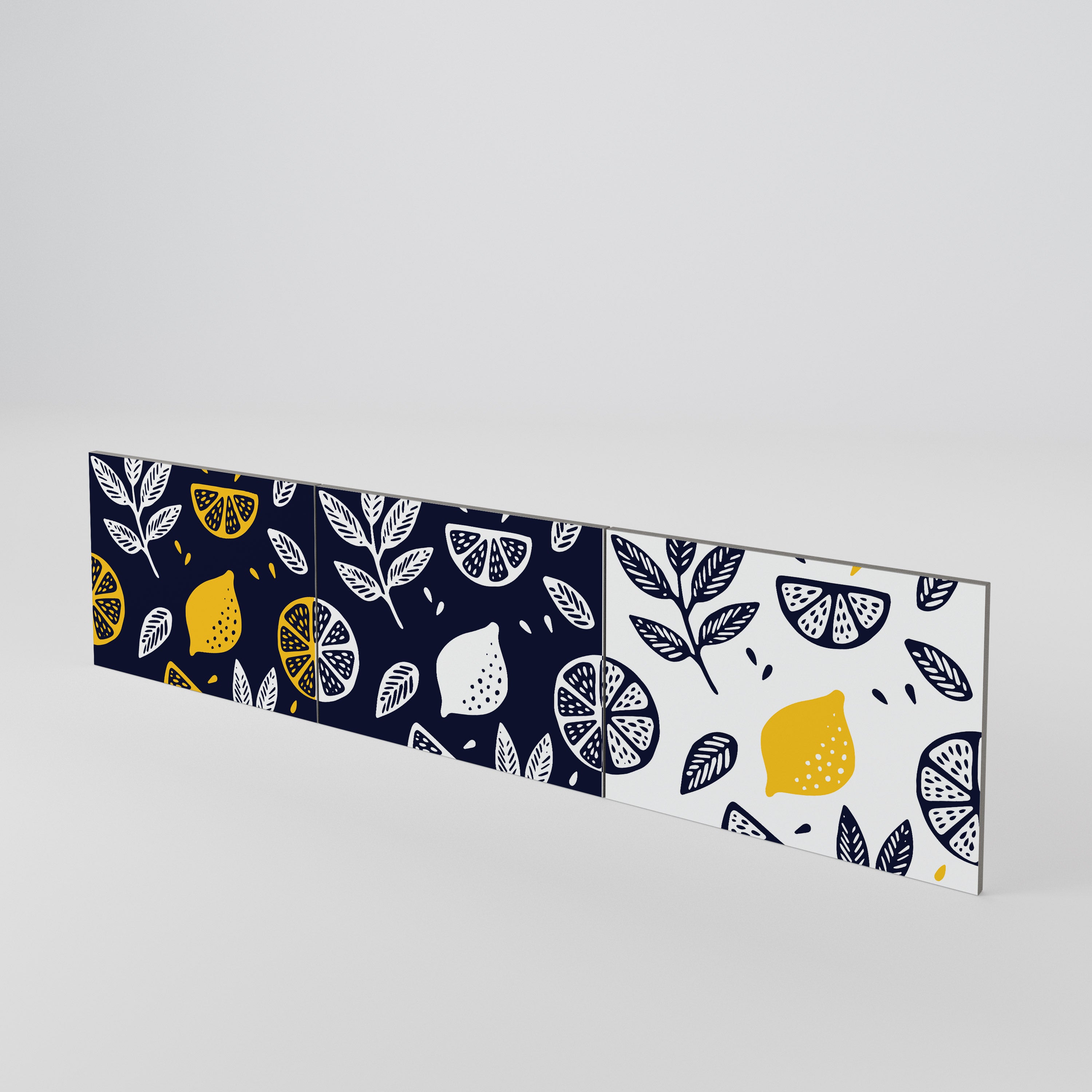 CITRUS BLACK AND WHITE 3-teiliges TV-Lowboard Tür-Set