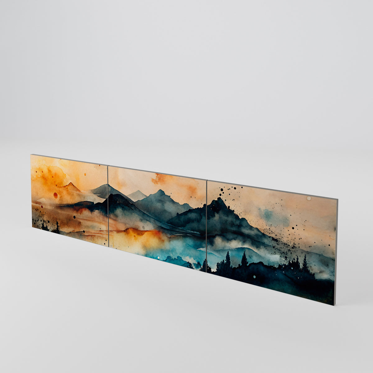 OMINOUS MOUNTAINS 3-Piece TV Cabinet Door Set