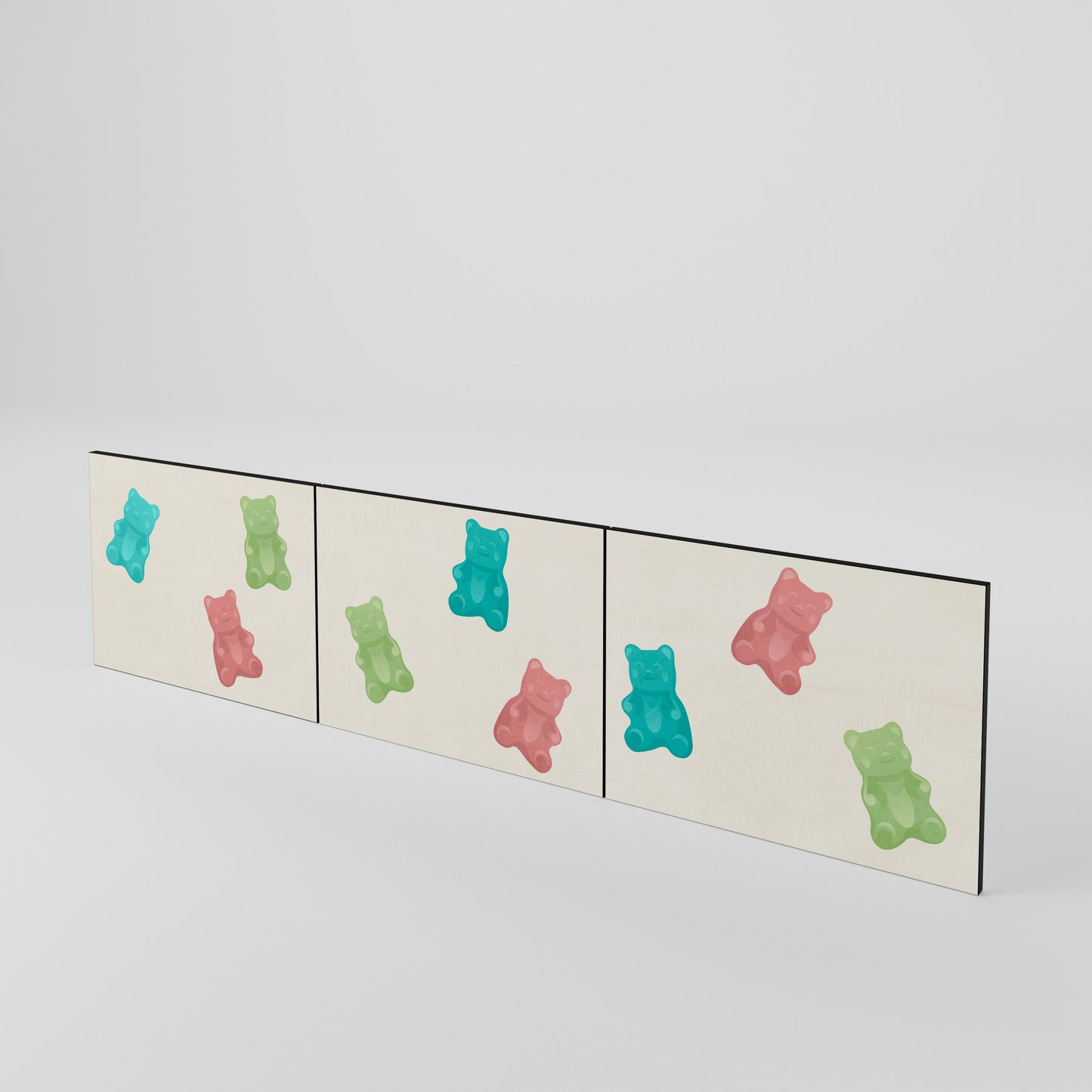 GUMMY BEARS 3-teiliges TV-Lowboard Tür-Set