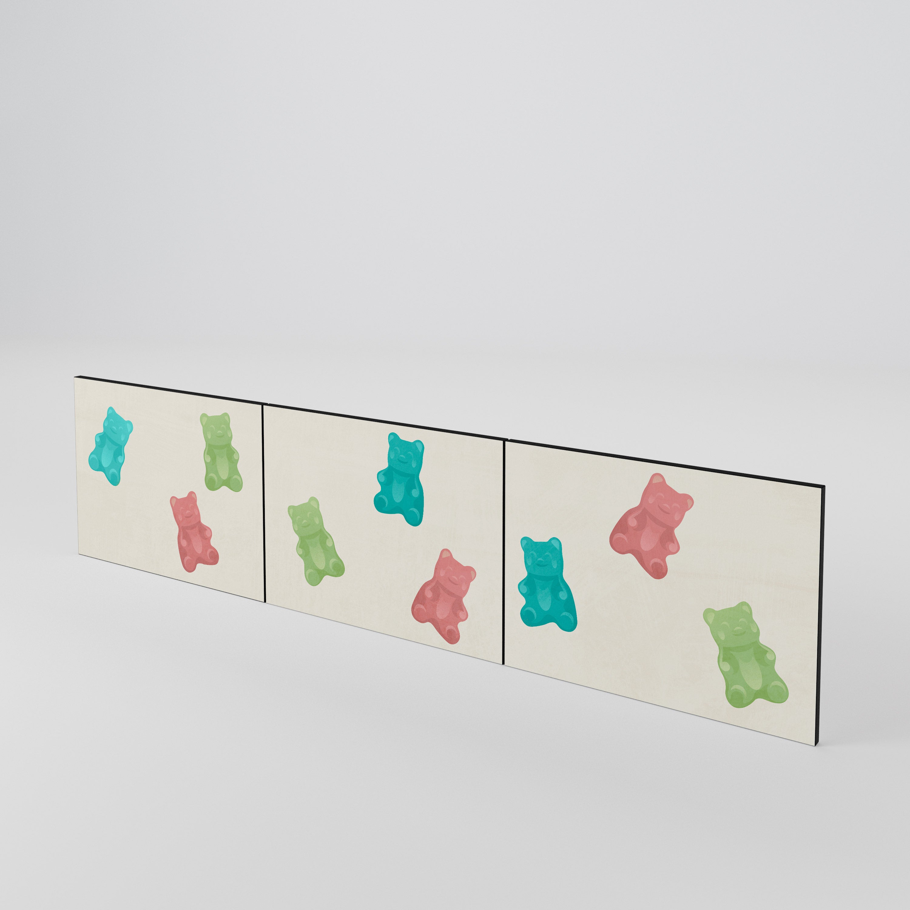 GUMMY BEARS 3-teiliges TV-Lowboard Tür-Set