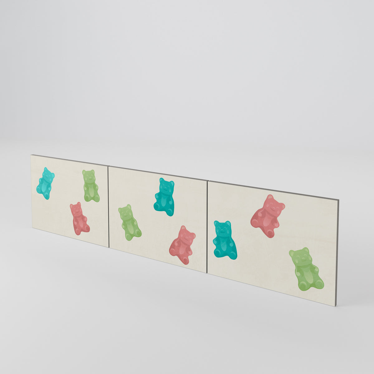 GUMMY BEARS 3-teiliges TV-Lowboard Tür-Set