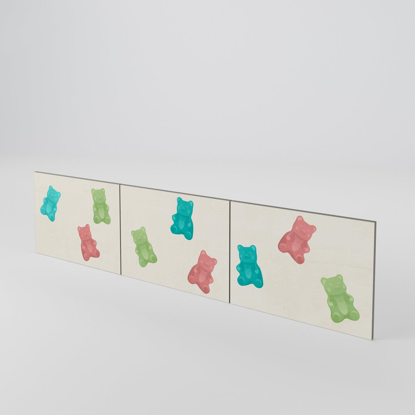 GUMMY BEARS 3-teiliges TV-Lowboard Tür-Set