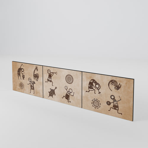 AFRICAN STYLE 3-teiliges TV-Lowboard Tür-Set