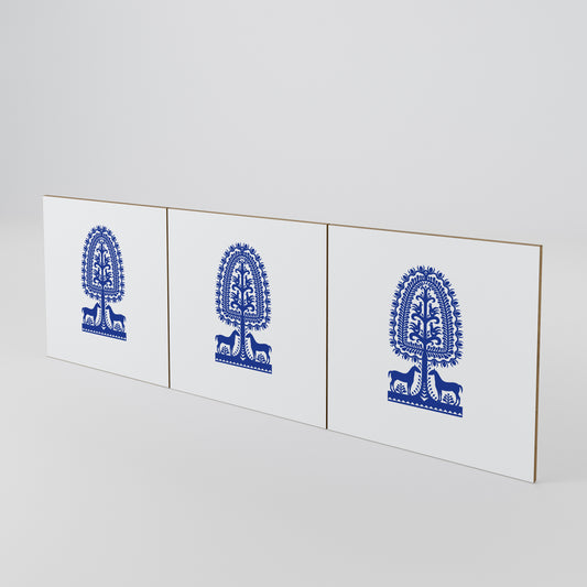 POLISH FOLK ART 3-Piece Sideboard Door Set