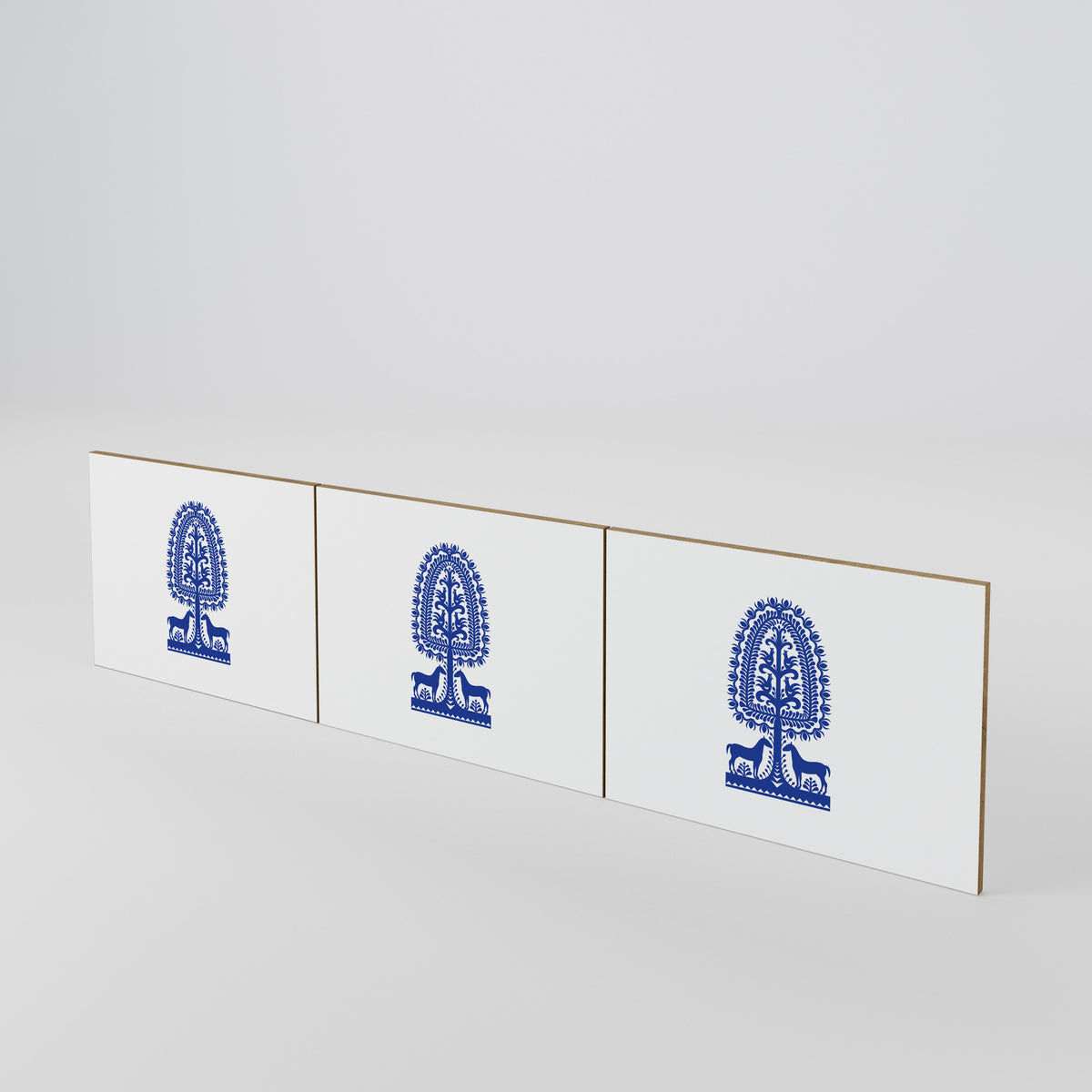 POLISH FOLK ART 3-teiliges TV-Lowboard Tür-Set