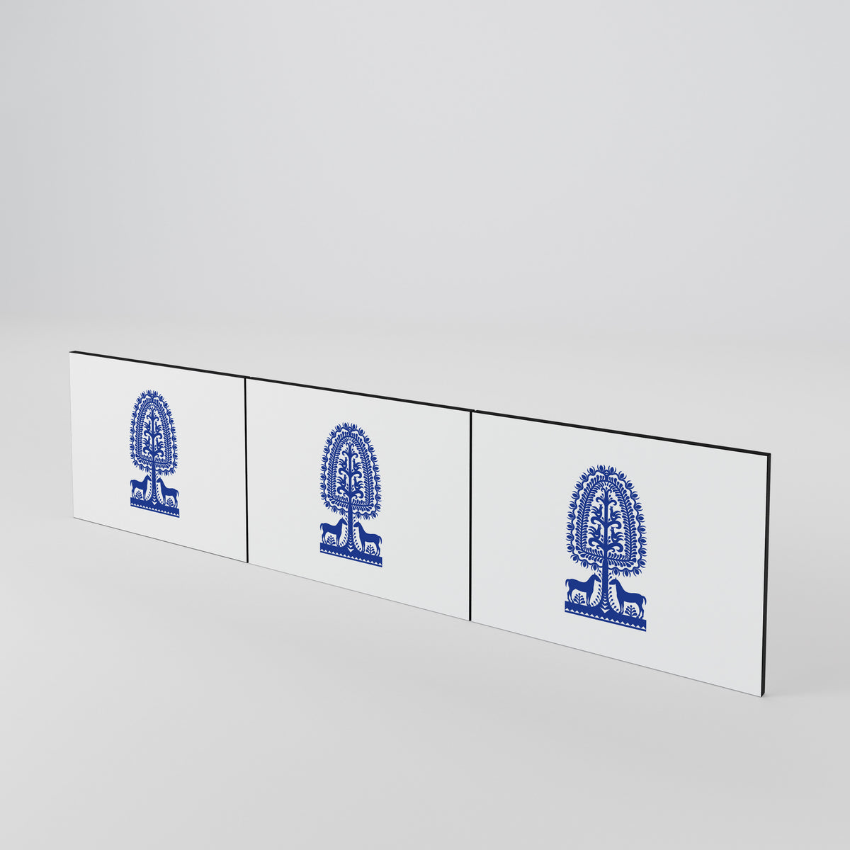 POLISH FOLK ART 3-Piece TV Cabinet Door Set