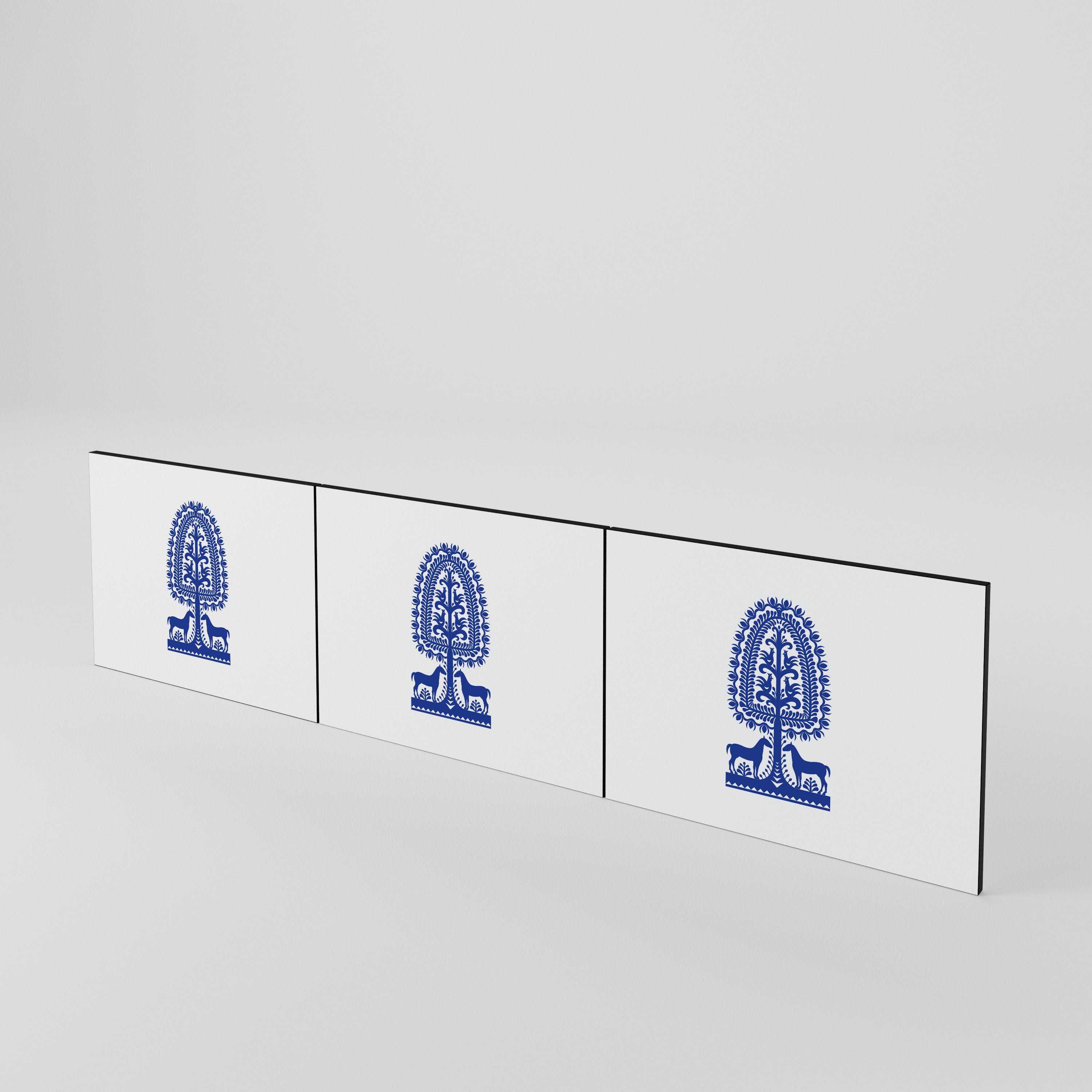 POLISH FOLK ART 3-teiliges TV-Lowboard Tür-Set