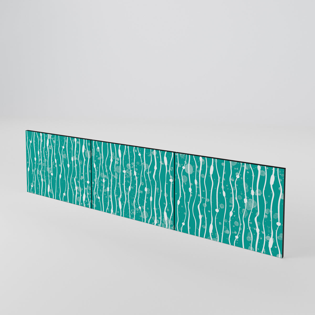 TURQUOISE RAIN 3-teiliges TV-Lowboard Tür-Set