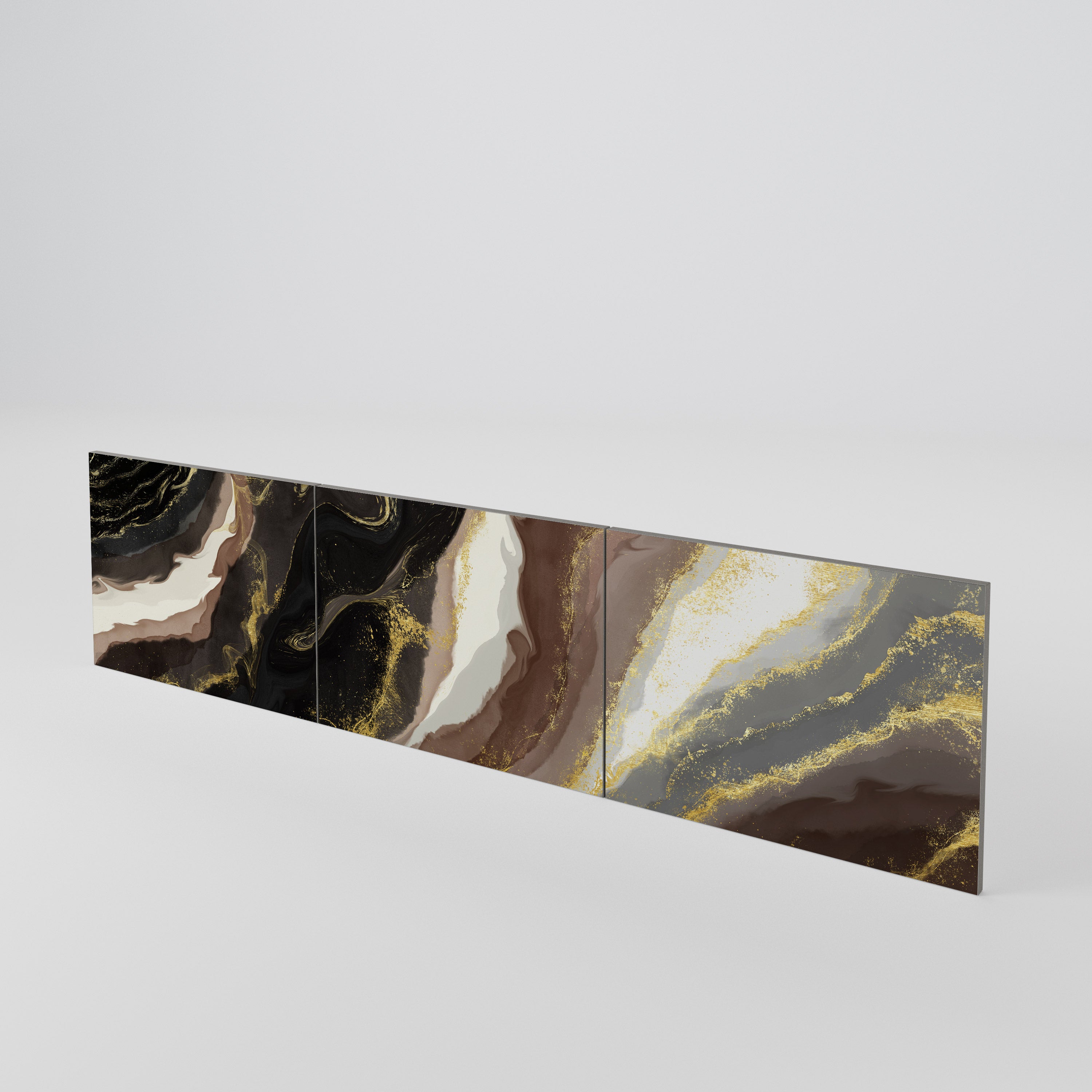 GOLD DUST 3-teiliges TV-Lowboard Tür-Set