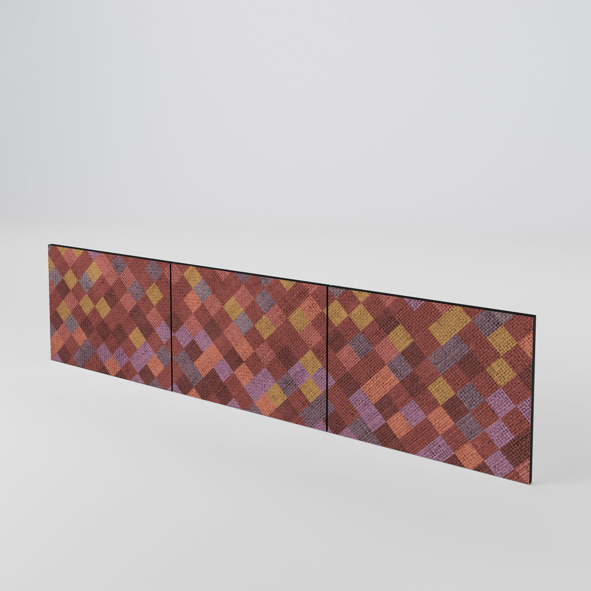 PAINTED SQUARES 3-teiliges TV-Lowboard Tür-Set