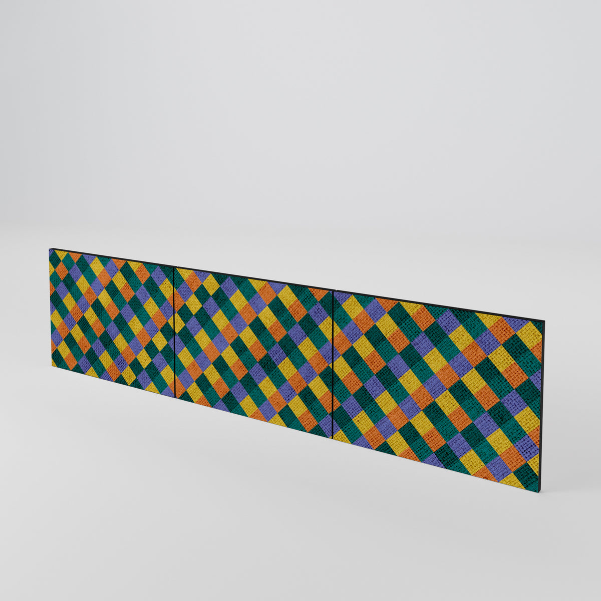 PAINTED SQUARES MIX 3-teiliges TV-Lowboard Tür-Set