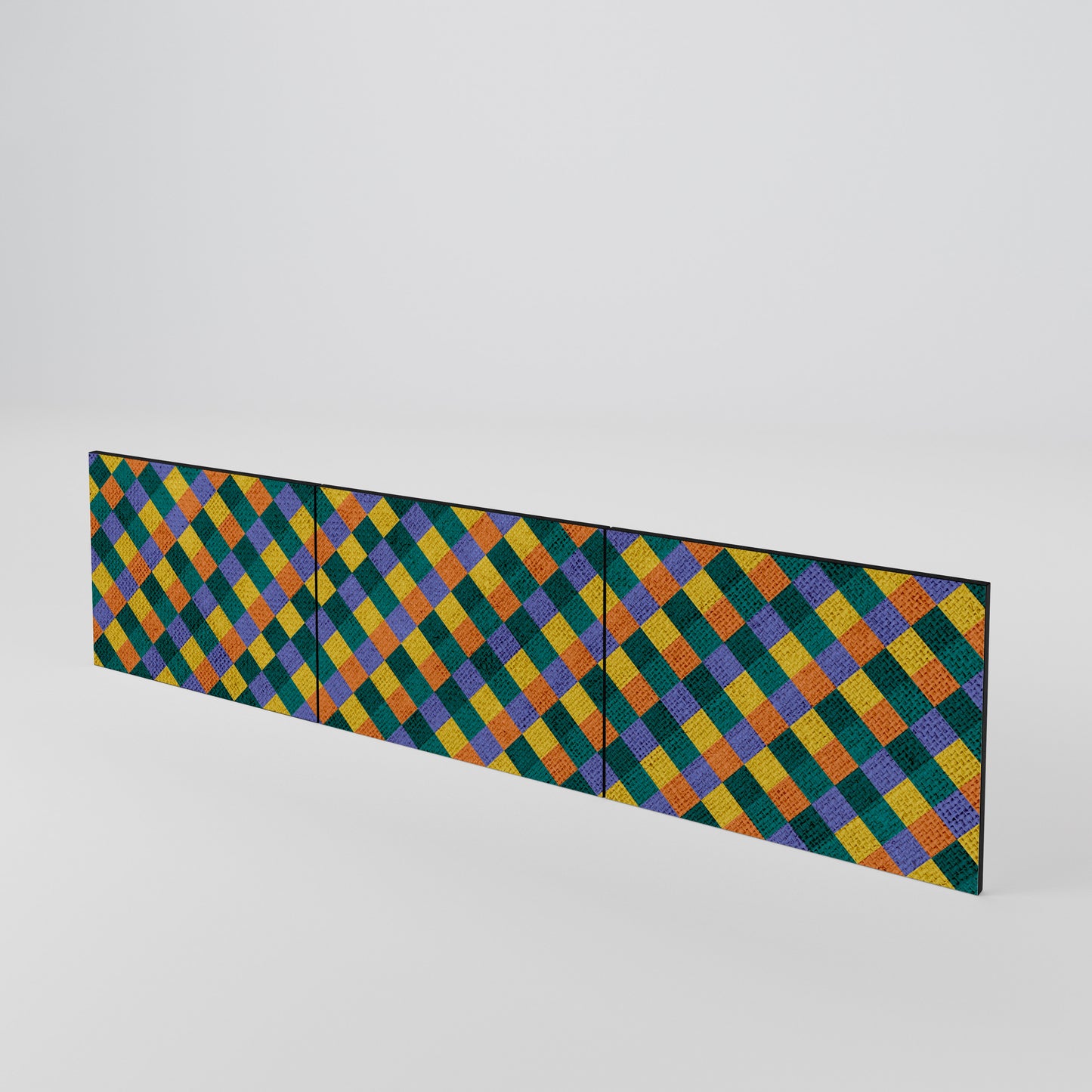 PAINTED SQUARES MIX 3-teiliges TV-Lowboard Tür-Set