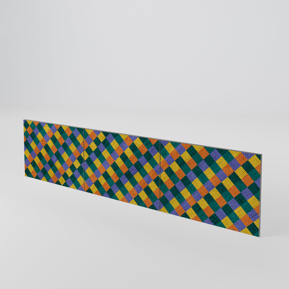 PAINTED SQUARES MIX 3-teiliges TV-Lowboard Tür-Set