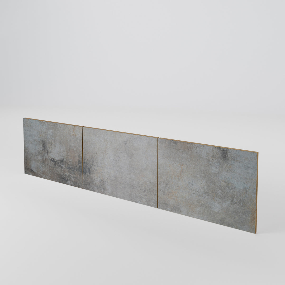 CONCRETE WALL 3-Piece TV Cabinet Door Set