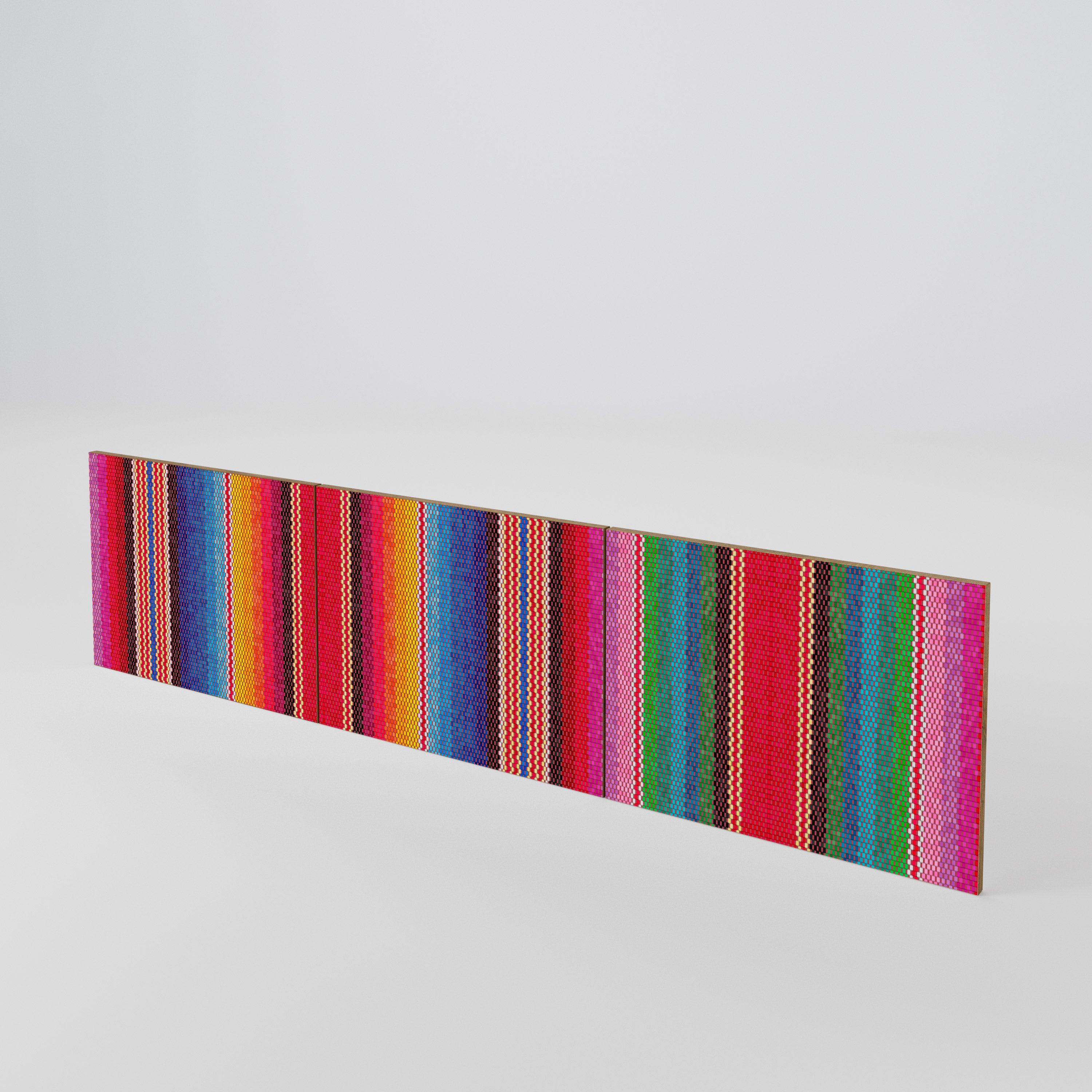 ETHNIC MEXICAN 3-teiliges TV-Lowboard Tür-Set