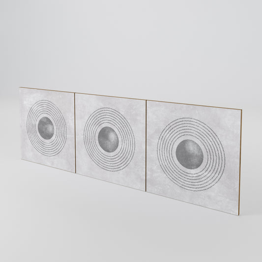 SOLID CIRCLES 3-Piece Sideboard Door Set