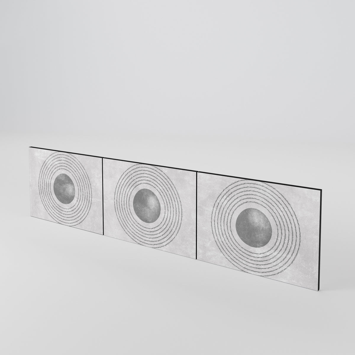 SOLID CIRCLES 3-teiliges TV-Lowboard Tür-Set