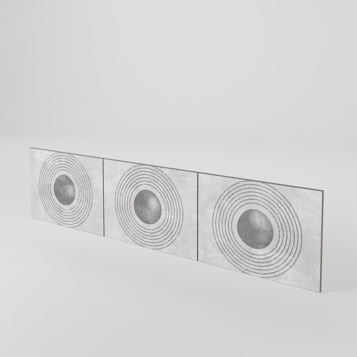 SOLID CIRCLES 3-teiliges TV-Lowboard Tür-Set