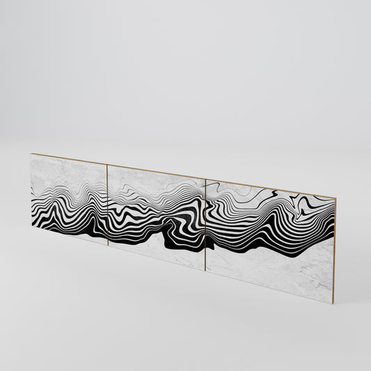 MONOCHROME MIRAGE 3-teiliges TV-Lowboard Tür-Set