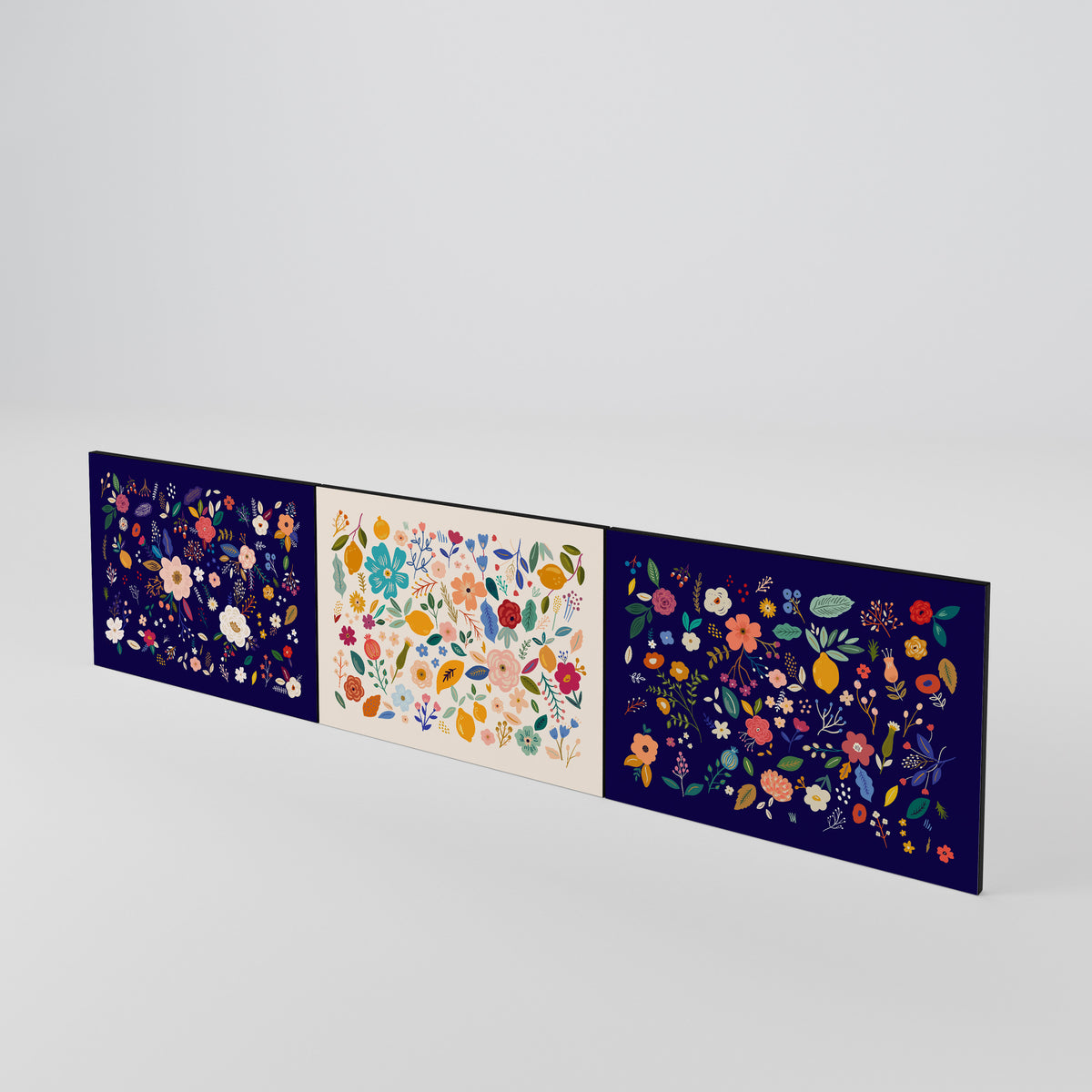 FLORAL COMBINATION 3-teiliges TV-Lowboard Tür-Set