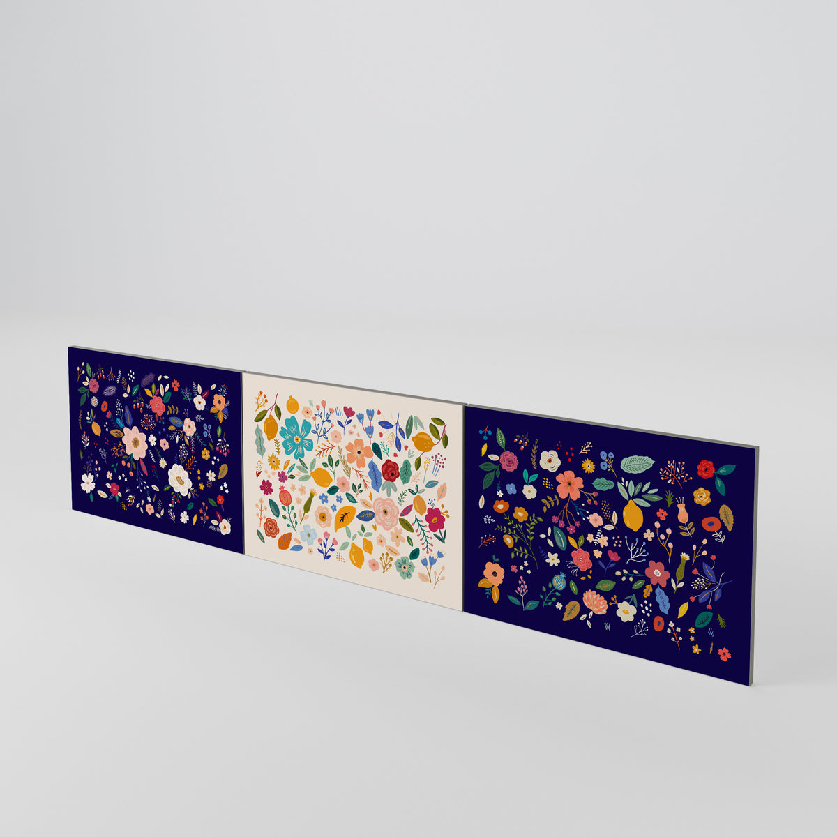 FLORAL COMBINATION 3-teiliges TV-Lowboard Tür-Set