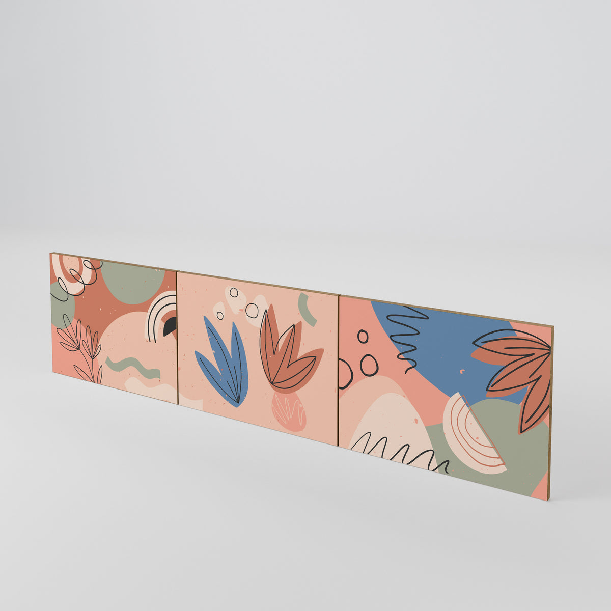 PASTEL DESTINY 3-Piece TV Cabinet Door Set