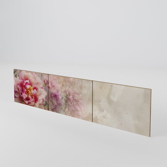 PEONY WHISPER 3-Piece TV Cabinet Door Set