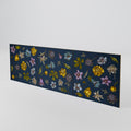 FLOWERS ON NAVY BLUE 3-Piece Sideboard Door Set