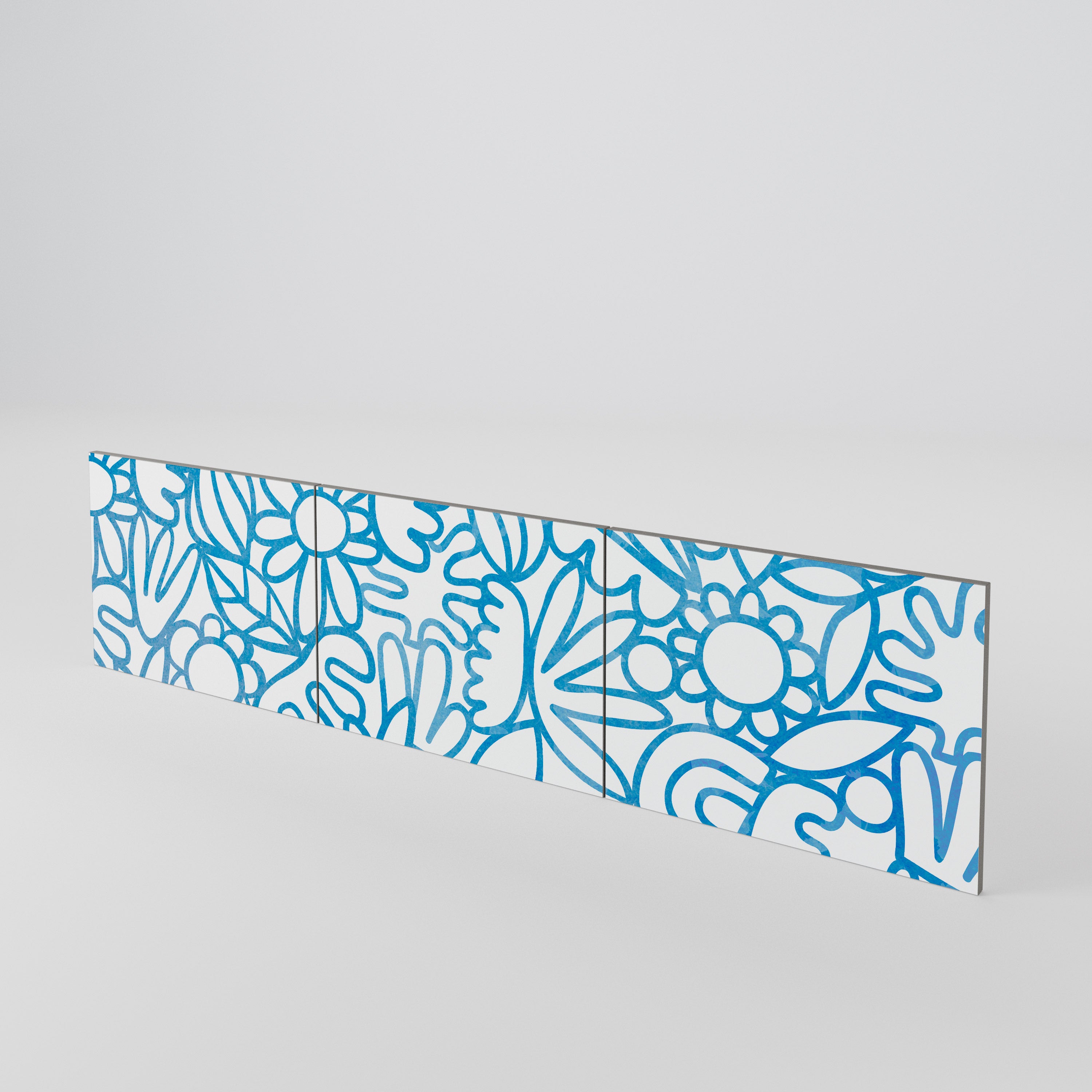 BLOOMY MORNING 3-teiliges TV-Lowboard Tür-Set