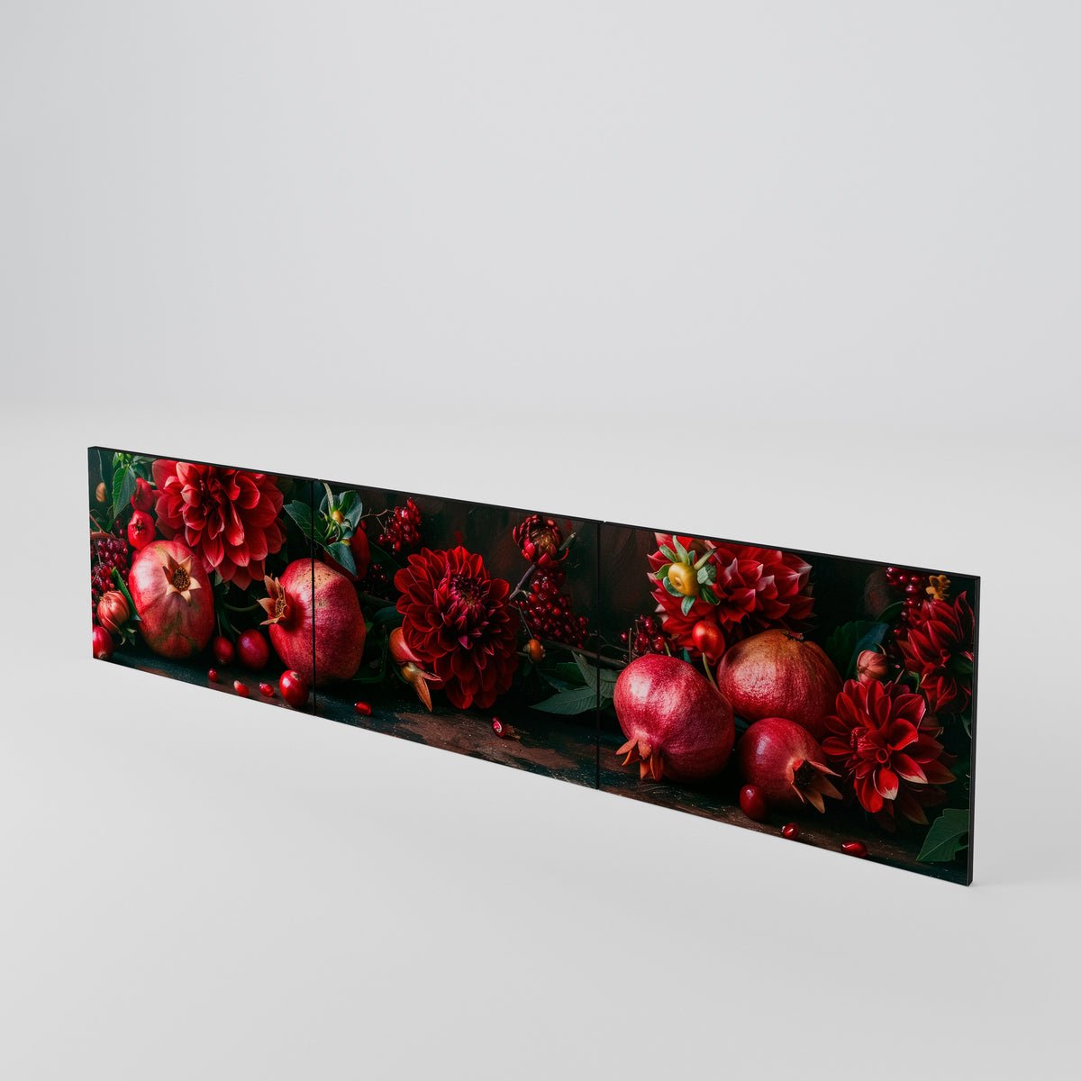 DAHLIAS AND POMEGRANATES 3-teiliges TV-Lowboard Tür-Set