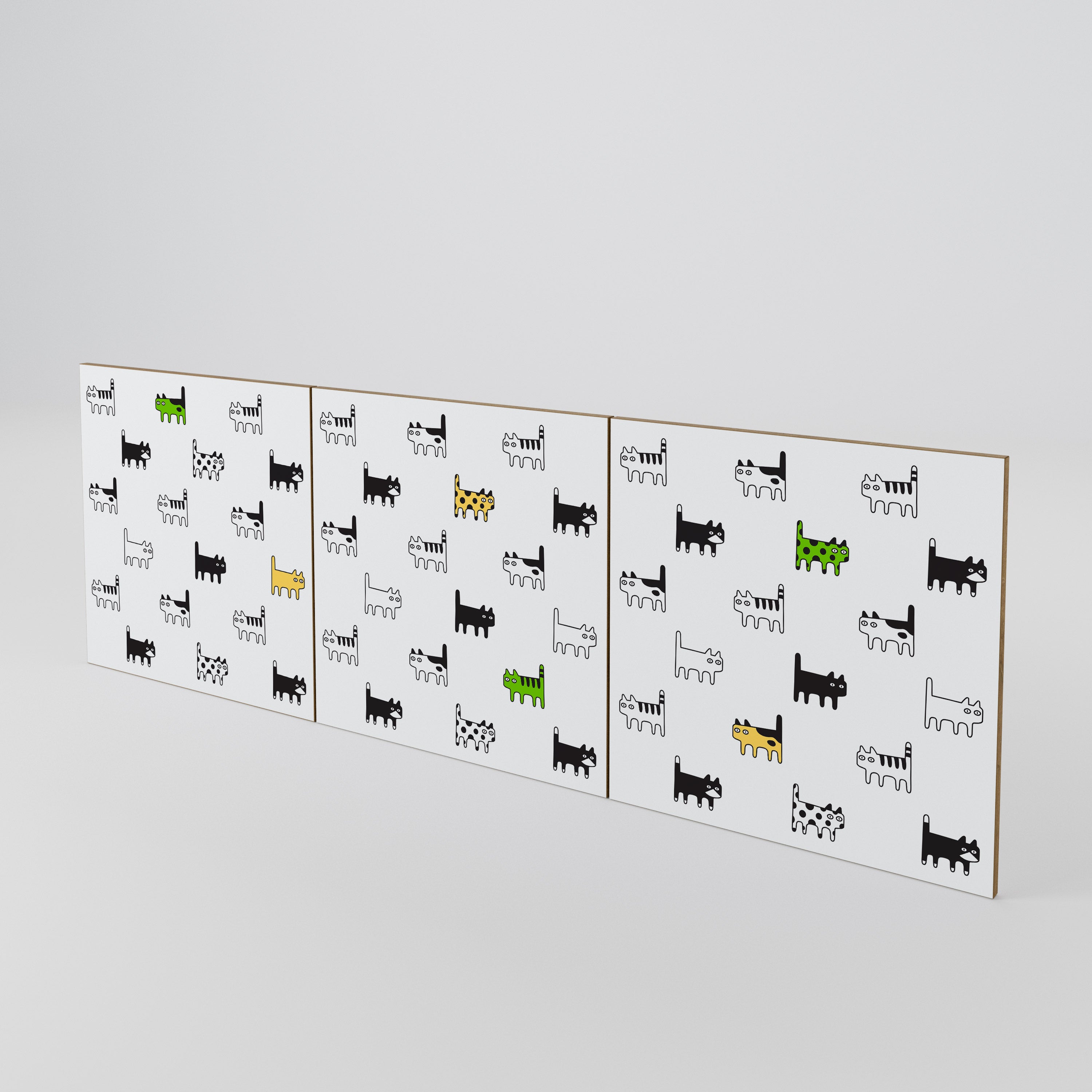 CATS COMPILATION 3-Piece Sideboard Door Set